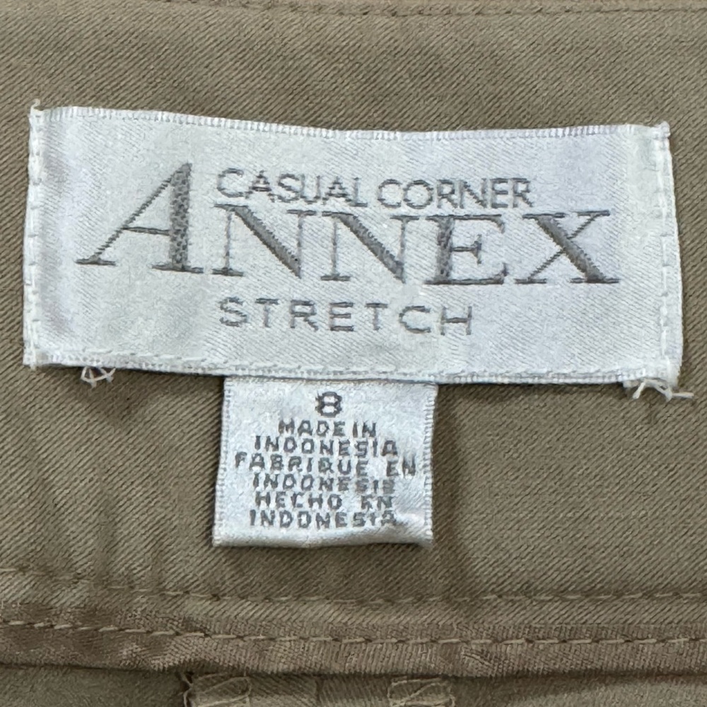 Casual Corner Annex Stretch womens tan dress pants size 8. - Picture 3 of 5